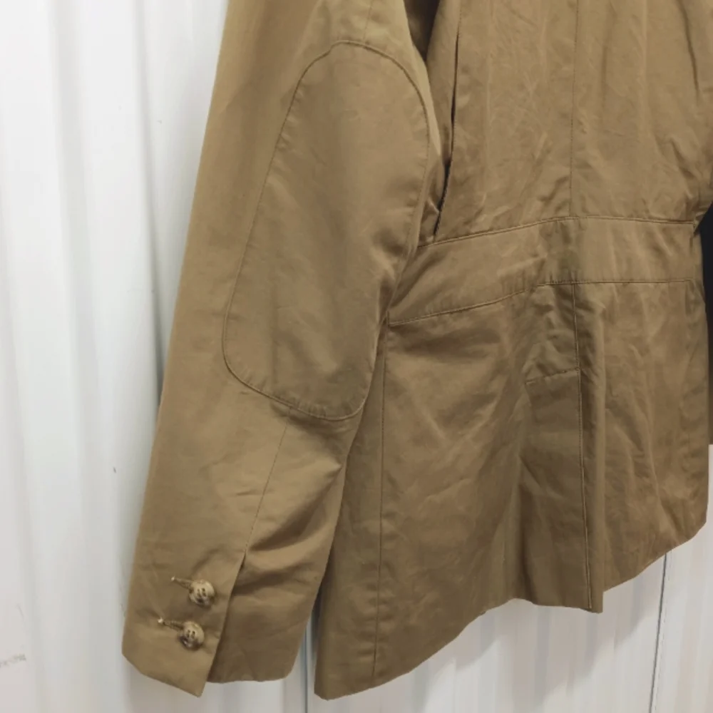 Vintage Safari Banana Republic  British Khaki 80s Cotton Blazer